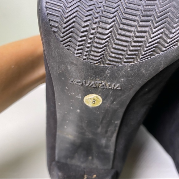 Aquatalia Suede Heeled Boots - Picture 8 of 9